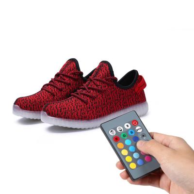 China Night Jogging Remote Control LED Shoes Running Light Up Sneakers For Men for sale