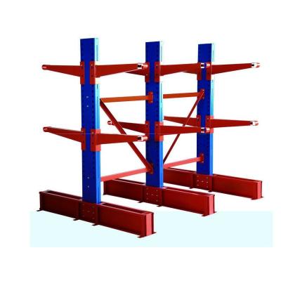 China High Quality Warehouse Shelving Arm Steel Storage Cantilever Racking Heavy Duty Pipe Fabric Roll Storage Rack System for sale