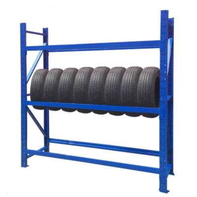 China Corrosion Protection Showrooms Heavy Duty 5 Layer Industrial Rack Solution Motorcycle Tire Pallet Storage Vertical Racks for sale