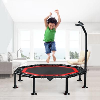 China Without Protective Net High Quality Cheap Home Gym Fitness Indoor Outdoor Trampoline 40 Inch Round Small Kids Trampoline For Sale for sale