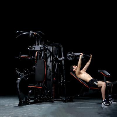 China Wholesale Universal Home Gym Fitness Equipment Three Station Home Gym Exercise Machine Multi Function With Squat Machine for sale