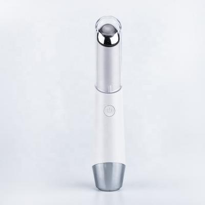 China Pen Hot Compress Eye Massager Rechargeable Anti-puffiness Eye Massager Ionic Magic Wand Beauty Magic Eye Device for sale