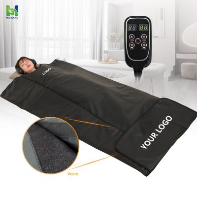 China Cubierta de sauna de abeto traje de adelgazamiento original celulite manta de cama de infrarrojos lejanos 600w US Plug en venta