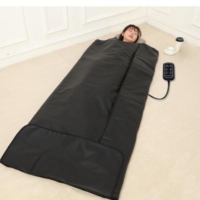 China Waterproof Black Ve-lcro Low Emf Infrared Sauna Blankets for Household Beauty Products for sale