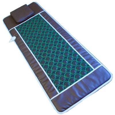 China Tourmaline Amethyst Crystal Far Infrared Heating Mat Massage Bed Pad With Germanium Stone for sale