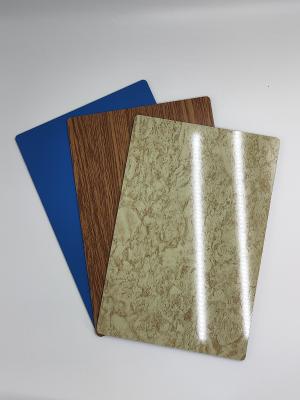 China Brushed Surface PVDF Aluminium Composite Panel , PE 3mm Aluminium Composite Sheet for sale