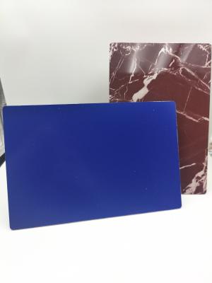 China Mirror Finish Exterior ACP Sheet PVC Film Coating Panel Type for sale