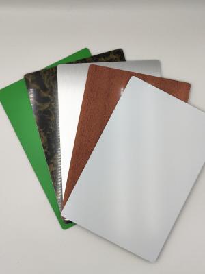 China Aluminum Wood ACP Sheet Panels PVC Coating ISO Certified High Gloss For Wall for sale