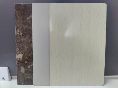 China PVDF ACP Sheets With Wood Grain Finish 2.0mm Thickness 0.18mm Aluminum Layer For Lounge Interiors for sale