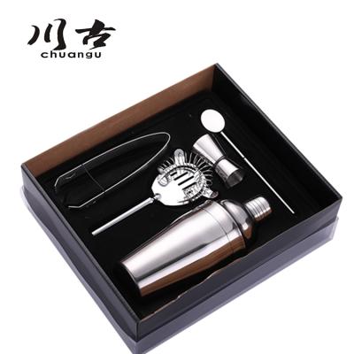 China Sustainable 5 Piece Stainless Steel Cocktail Set for sale