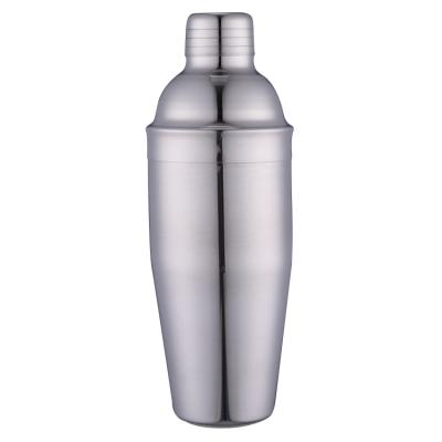 China 3 Piece Stainless Steel Bars Clubs 750ml With Integrated Strainer Cocktail Shaker for sale