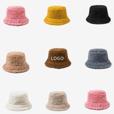 China Casual Furry Fuzzy Bucket Hat Fluffy Bucket Hat for sale