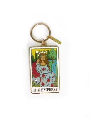 China Eco-Friendly Tarot Metal Holder Key Chain Key Chain Auto Pendant Charm Custom Bag Empress Key Chain Auto Pendant Gift for sale