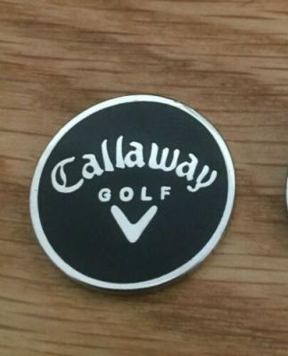 China Eco - Friendly Golf Marker Custom Metal OEM Logo Golf Ball Markers for sale