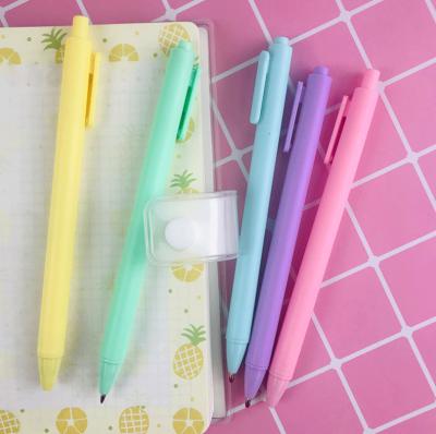 China Color Quickly Dry 0.5mm Custom Rollerball Pen Agriculture Candy Plastic Promotional Retractable Gel Pen Can Put With Cartoon Component for sale