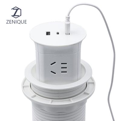 China New Trend 2022 Usb Fast Charging Noise Power Usb Residential/General Purpose Desktop Socket Strip Up Socket Outlet Multi Function Socket Outlet For Office for sale