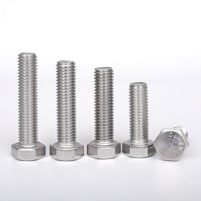 China DIN 931 Stainless Steel Factory Price Stainless Steel Hex Head Bolt for sale