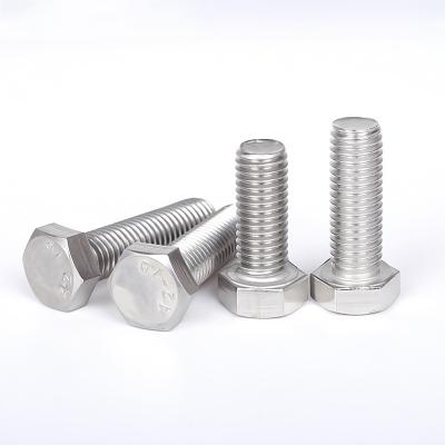 China A2-70 A4-80 DIN 931 Stainless Steel Head Stainless Steel Hexagon Bolt Factory Price for sale