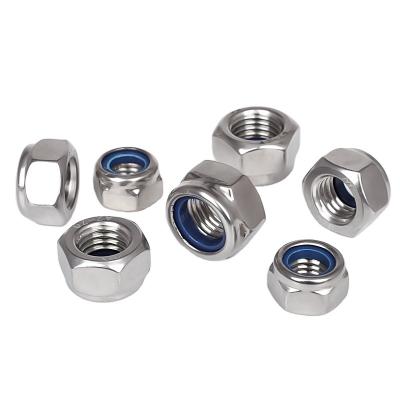 China Wholesale Price Heavy Industry M3-M20 DIN 985 Nylon Hex Nut Stainless Steel Hex Lock Nut for sale