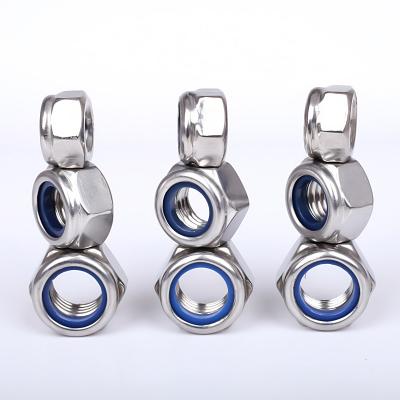 China Heavy Industry Direct Sales A2 A4 DIN 985 Stainless Steel Nylon Hex Lock Nut for sale