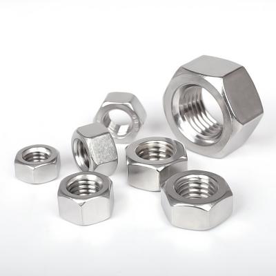 China Heavy Industry One-Stop Sales All Sizes DIN 934 Stainless Steel Hex Nuts for sale