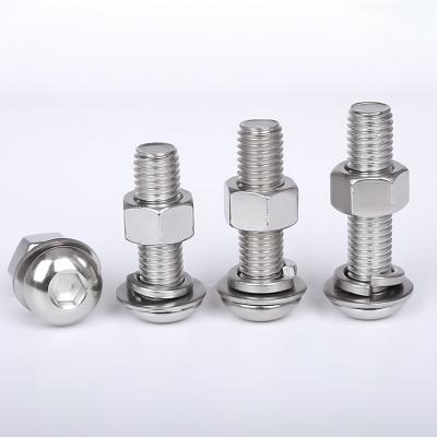 China Factory Price ISO 7380 SS 304 Pan Head Hex Socket Head Screws for sale