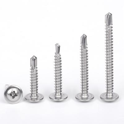 China WANLUO Round Customized Round Screw 410 Stainless Steel Head Gasket Drilling Drilling Screw for sale