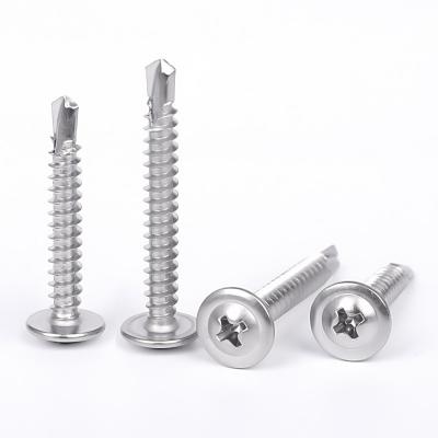 China Factory Price 410 Stainless Steel Round Head Self-drilling Round Screw Wood Screws For Roofing for sale