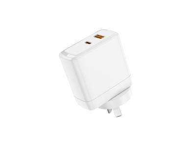 중국 고품질의 45W USB C 충전 블록, GaN 충전기 2-포트 빠른 충전기 PPS 편리한 여행 벽 충전기 판매용