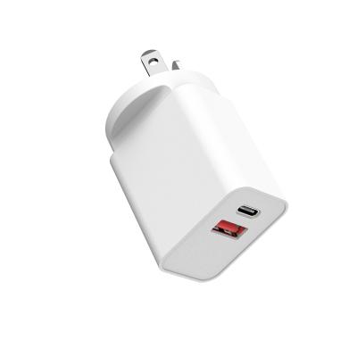 China 30W Dual Port PD Schnellladegerät Typ C Wandsteckadapter für Samsung Galaxy zu verkaufen