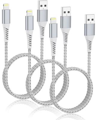 China USB A To Lightning Braided Data Transfer Cable 2FT For Car Fast Charging for sale