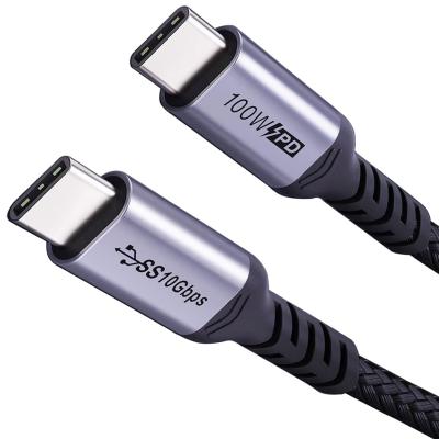 China PD Data Transfer Cable USB3.1 4K 60 Hz 10 Gbps 20V5A 100W For MacBook Phone for sale