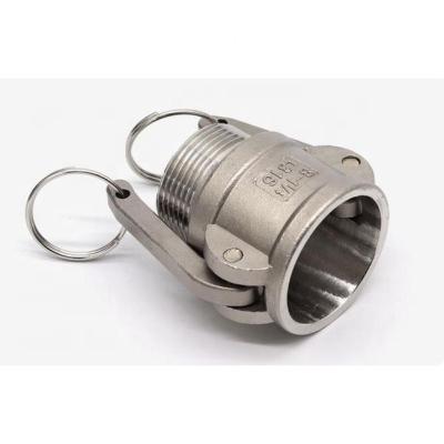 China Quick Type Stainless Steel 304 Or B Cam Coupler Pipe And Line Cam Groove Connector 316 Cam And Groove Female x Male NPT Mating Coupler With BSP Thread for sale