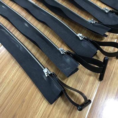 China Heavy Duty Metal Airtight Airtight Zipper #8 Waterproof Narrow End For Inflatable Boat Hovercraft Drift Boat Kayak for sale