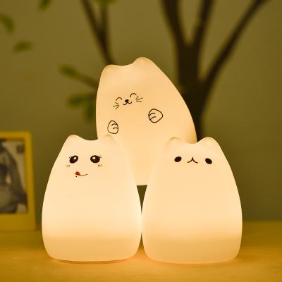 China Babies and Kids Best Wholesale Cat Silicone Night Light for sale