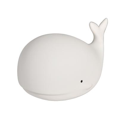 China Hot Selling Babies and Kids Whale Silicone Night Light for sale