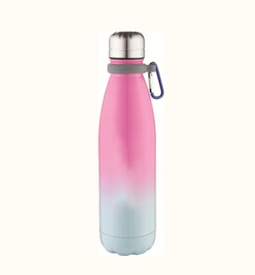 China Ombre Color DOUBLE Color Bottle 500ML 17oz STAINLESS STEEL WALL PORTABLE Water Bottle for sale