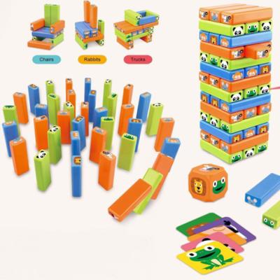 China Funny Educational Toy Block Game Stacking Tumbling Blocks Tower Board Games Kids Building Blocks Set Educational Toys for sale