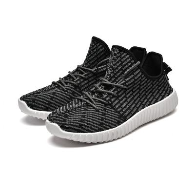 China Trending China New Flyknit Logo Mens Running Shoes Custom Made Breathable Fashion for sale