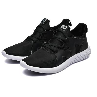 China Fashion Trend Custom Black Light Weight Gym Men Running Sports Shoes for sale