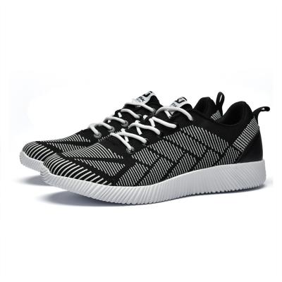 China Latest Fashion Trend Spring Breathable Comfortable DM Men's Black Walking Running Shoe for sale