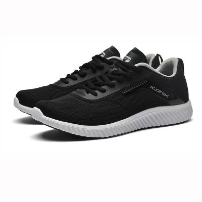 China Wholesale Custom Fashion Trend OEM Mesh Breathable Sports Mens Stylish Black Lightweight Shoes for sale