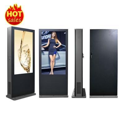 China 75 inch outdoor outdoor lcd advertising kiosk, advertising equipment, outdoor lcd for sale