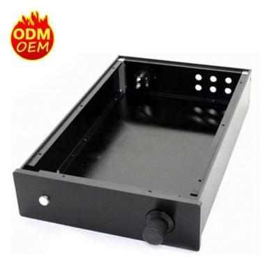 China Custom Black Metal Shell China Supplier Enclosure / Extruded Metal Enclosure For Electronic for sale