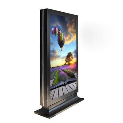 China Indoor LCD Digital Signage Double Sided Touch Screen Kiosk For Shopping Mall for sale