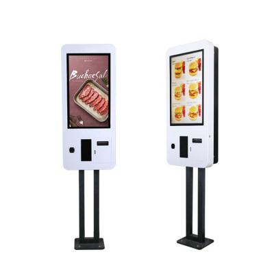 China 3G Camera Printer Human Sensor Fast Food Restaurant 32 Inch All In One Touch Self Service Payment Ordering Kiosk for sale