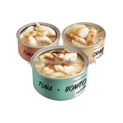 China Recyclable Self Sealing Empty Baler Tin Can Manufacturer For Tuna Pet Food Wet Canning for sale