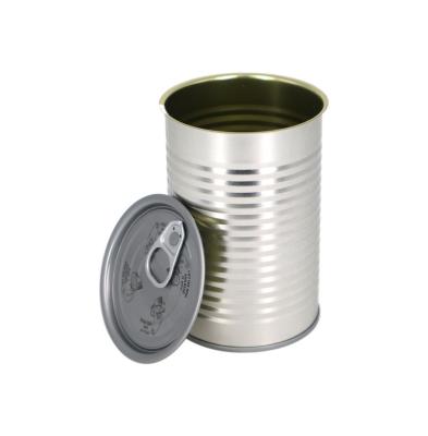 China Recycled Materials 104mm 106mm 110mm 114mm Size Food Can With #300 Easy Open End Tin Jar Manufacturer Empty For Fish Fruit Canning Meat Jam for sale