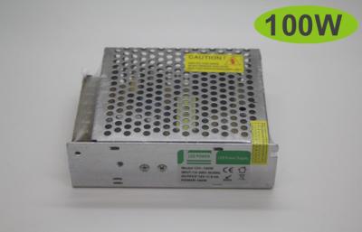 China high reliability 12V DC 100W led light strips power supply 110V - 240V input for sale