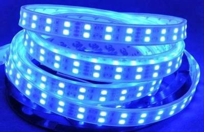 China Single color IP65 Flexible RGB Led Strip 600pcs Blue 5050SMD LED Strip Lights for sale